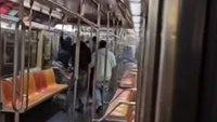Video: NYPD officer beaten by knife-wielding men on subway, suspects in custody