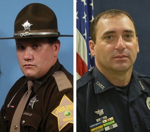 Deputy Jacob Pickett, left, and Officer Robert Pitts were both fatally shot in the line of duty.