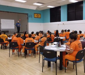 Inmates at Springer Correctional Center in Springer, N.M., participate in a week-long seminar. The state recently announced plans to close the facility, which would cost the town of 1,000 residents around 150 jobs.