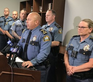 St. Paul Police Chief Todd Axtell announced the firing of five police officers for failing to intervene in an assault last year.