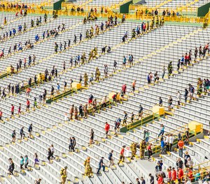 The seventh annual 9/11 Memorial Stair Climb at historic Lambeau Field in Green Bay, Wisconsin. (Photo/Pierce Manufacturing Inc)