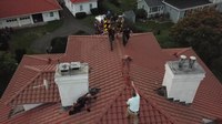Video: Conn. first responders safely end rooftop standoff without injury