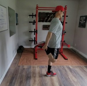 Performing the standing quads stretch can help improve the flexibility in your hip flexors and quadricep muscles.