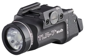 The TLR-7 sub delivers with a 500 lumen, 5,000 peak candela beam that reaches out to 140 meters and runs for 1.5 hours. (Image/Streamlight)
