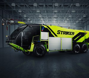 Oshkosh Airport Products has unveiled the new Oshkosh® Striker® ARFF vehicle with an optimized cockpit and best-in-class legacy features. (Courtesy photo)