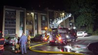 N.Y. firefighters rescue trapped occupants at apartment fire