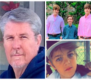 Mark Collins, left, and his grandsons Carson Collins, Hudson Collins, Waylon Collins and Bryson Collins.