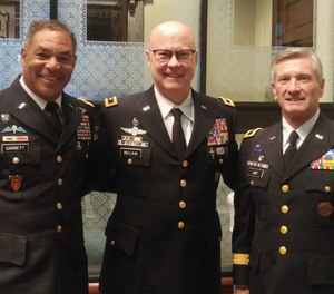 Pictured L-R are Generals Garrett, Mullikin and Lott.