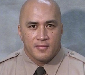 Officer Toamalama Scanlan was shot after responding to another officer's plea for help.