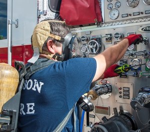 An engineer operating on air.