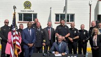 Wash. gov. signs new pursuit law at opening of new LEO training center