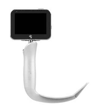 Using a video laryngoscope, like the UESCOPE2 shown here, can help guide tube placement.