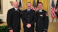 Video: FDNY firefighters honored for bravery at White House ceremony