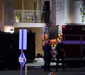 Police respond to the scene of a multiple shooting on Wednesday, March 31, 2021 in Orange, CA.