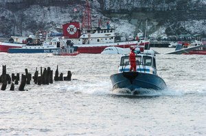 File photo: NYPD Police and FDNY boats were tied up to US Airways Flight 1549 that crashed into the Hudson River on Jan. 15, 2009. An outgoing tide drifted the plane south to lower Manhattan as rescue workers hurried to save people on the plane.