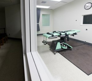 In this handout photo provided by California Department of Corrections and Rehabilitation, San Quentin's death lethal injection facility is shown before being dismantled at San Quentin State Prison on March 13, 2019 in San Quentin, California.