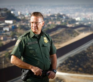 Chancy Arnold, assistant patrol chief of the U.S Border Patrol's San Diego Sector, is also the longest-serving border patrol agent in the United States. Photographed at