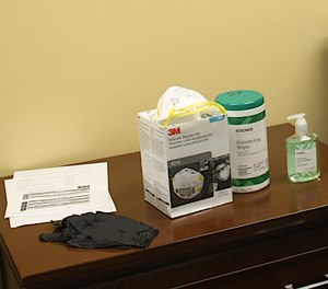 Sheriff's deputies who work in the field in Etowah County have been given COVID-19 kits including gloves, masks, hand sanitizer and wipes.