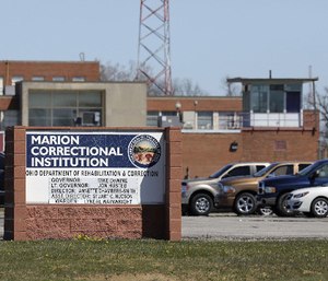 Marion Correctional Institution photographed from across the street. The institution has become a hotspot for COVID-19. (Photo/Fred Squillante of Columbus Dispatch via TNS)