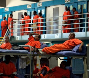 A prisoner at California State Prison, Los Angeles County, shown, tested positive for the novel coronavirus. (Photo/Gary Friedman of Los Angeles Times via TNS)