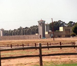 The Federal Correctional Institution in Lompoc, Calif., houses low- to medium-security inmates on the same grounds as the Lompoc Federal Prison Camp, here in a 1997 file image. (Photo/Spencer Weiner of Los Angeles Times via TNS)