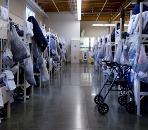 A crowded section inside Coffee Creek Correctional Institution is pictured here in 2016.