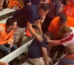 A Syracuse University fan went into cardiac arrest during yesterday's home game against Clemson. (Photo/Tribune News Service)