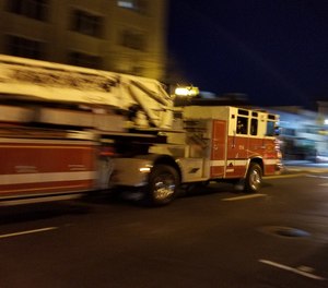 A fire truck on the streets of Oakland, Calif. A man stole a smaller Oakland fire truck and led police officers on a wild chase through three counties. (Photo/Dreamstime/Tribune News Service)