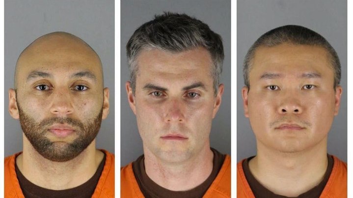 Former Minneapolis police officers J. Alexander Kueng, Thomas Lane and Tou Thao.