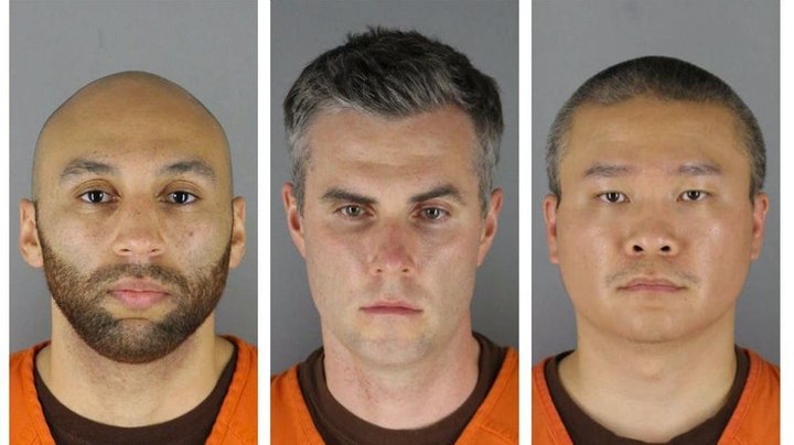 Former Minneapolis police officers J. Alexander Kueng, Thomas Lane and Tou Thao.