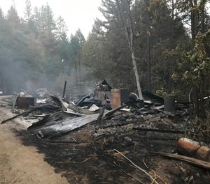 A hash oil lab exploded in rural Jackson County, sparking a wildfire that injured one firefighter. (Photo/Tribune News Service)