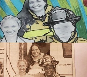 A public mural in Boynton Beach replaced the faces of past Deputy Chief Latosha Clemons, the department's first black female firefighter and deputy chief, and past Fire Chief Glenn Joseph, who is also black, with white faces.