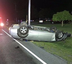 Police say David Flansburg was turning when he lost control in his Dodge Charger, causing his car to go airborne before landing on its roof. (Photo/Tribune News Service)