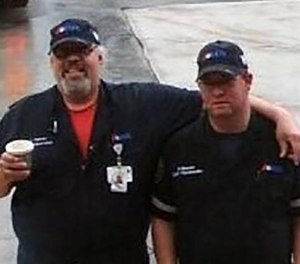 AMR Paramedics Lahiri Garcia, 51, (left) and Paul Besaw, 36, died in a rollover ambulance crash in Jupiter, Fla. in 2017.