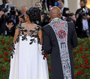 Tracey Collins and New York City Mayor Eric Adams, fashion detail, attend The 2022 Met Gala in New York City on May 02, 2022.