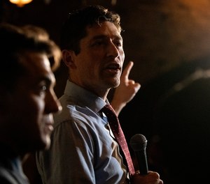 Minneapolis mayor Jacob Frey speaks to supporters at an Election Night party on Nov. 2, 2021, in Minneapolis.