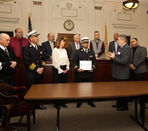 The North Hudson Regional Fire and Rescue and one of its battalion chiefs was presented with two awards on Monday, December 16, 2019.