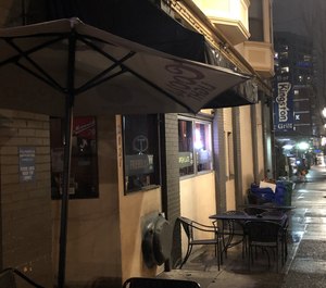 An off-duty veteran firefighter who was stabbed at a Portland bar was taken to Legacy Emanuel Hospital with injuries that do not appear to be life-threatening, police and fire officials said. (Photo/Maxine Bernstein, The Oregonian/OregonLive)