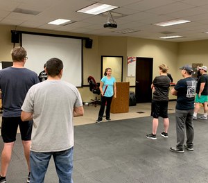 AMR paramedics train in self-defense. (Photo/Tribune News Service)