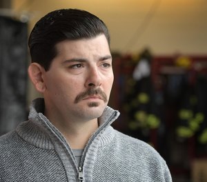Worcester Firefighter Jerry Lucey talks about his father, Jeremiah Lucey, who died in the Worcester Cold Storage and Warehouse Co. fire 20 years ago.