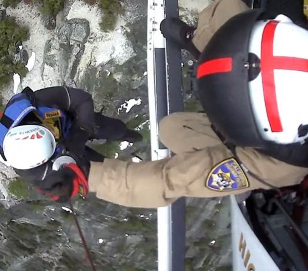 Video: Calif. Highway Patrol helicopter rescues 2 trapped hikers