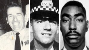 This composite photo by the Officer Down Memorial page shows (left to right) Sgt. James Severin, Officer Anthony Rizzato and Officer Herman Stallworth.
