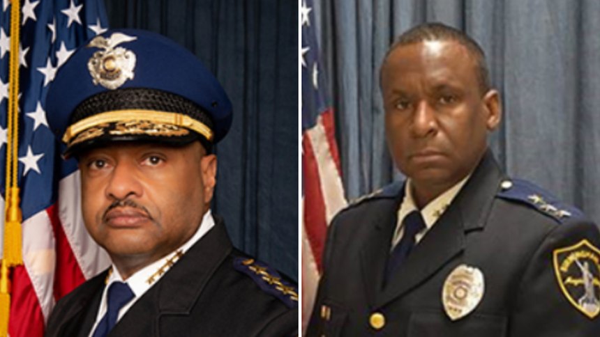 Birmingham Police Chief Patrick Smith (left) and Assistant Police Chief Darnell Davenport