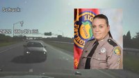 Video: Fla. trooper crashes head-on with drunk driver to protect road race
