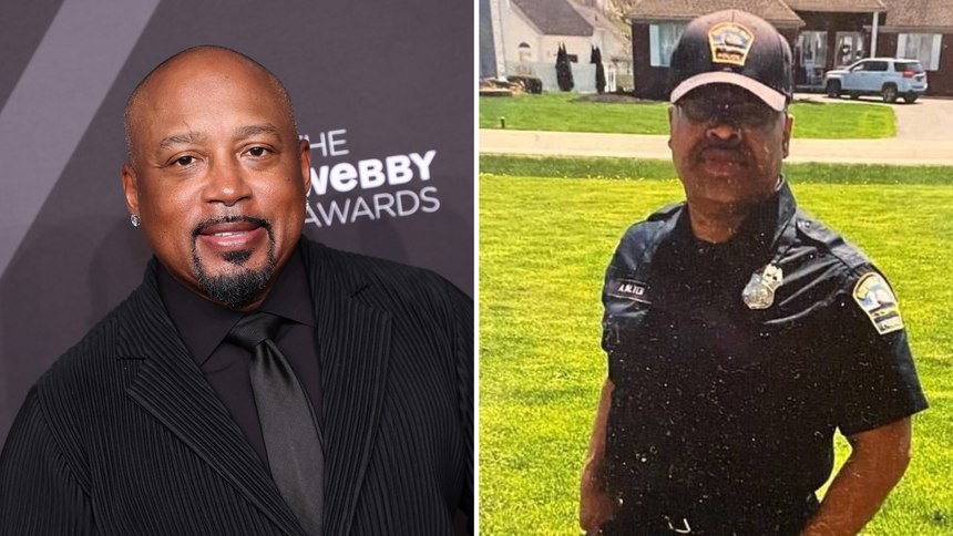 “Shark Tank” star Daymond John (left) has offered to provide financial support to the family of Aaron Salter Jr., a former Buffalo police officer who died trying to save others in a mass shooting at a supermarket on Saturday, May 14 in Buffalo, New York.