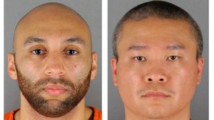 Former Minneapolis police officers J. Alexander Kueng (left) and Tou Thao.