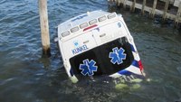 Video: N.Y. woman pleads guilty to stealing ambulance after driving it into water