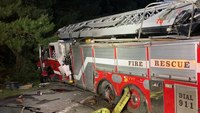 Ga. firefighters ejected in fire truck rollover
