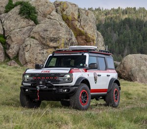 The Bronco wildland firefighting command rig follows the Bronco + Filson Wildland Fire Rig Concept and is being donated through the Ford Bronco Wild Fund, which works to increase access, preservation and stewardship of our public lands.