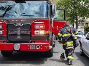 The Harrison Fire Department changed its Facebook cover image to a photo of Vincent Doffont on Sunday.